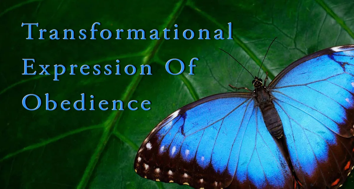 Transformation Expression Obedience Sermon Series Father's Promise Church in Valatie, NY